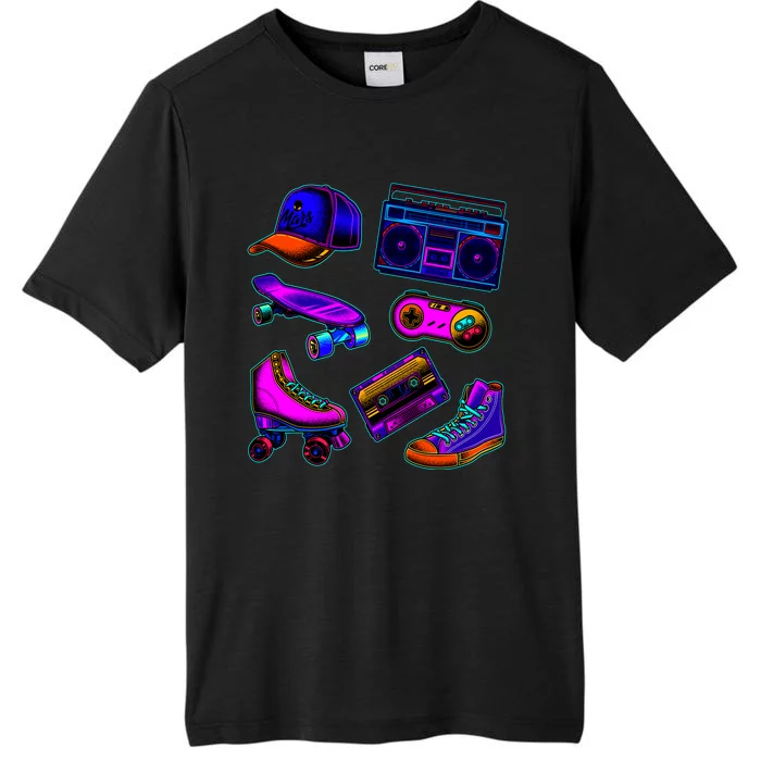 1980 Eighties Old School Retro Neon ChromaSoft Performance T-Shirt