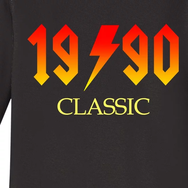 1990 Classic Rock 30th Birthday Baby Long Sleeve Bodysuit