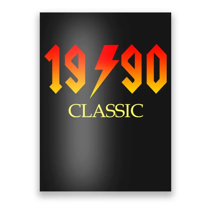 1990 Classic Rock 30th Birthday Poster