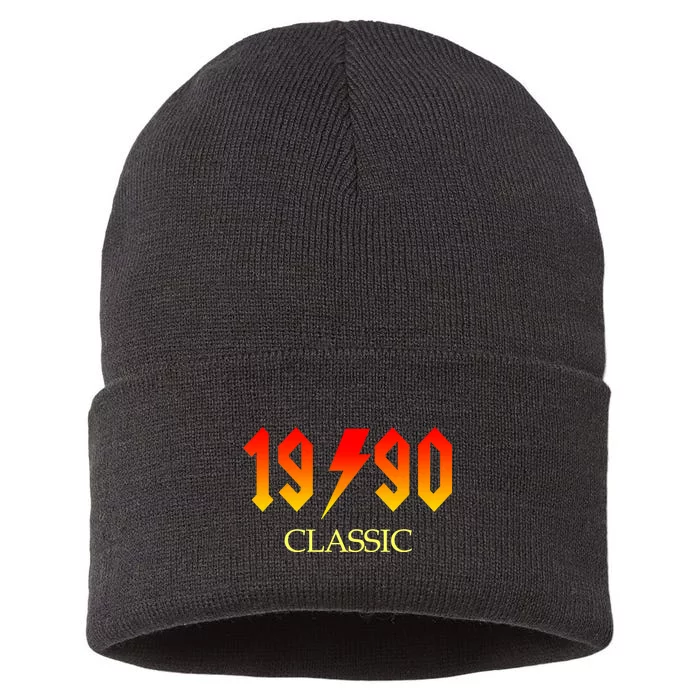 1990 Classic Rock 30th Birthday Sustainable Knit Beanie