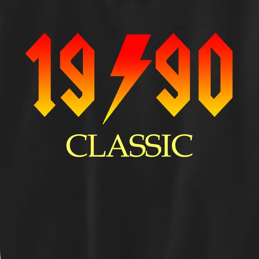 1990 Classic Rock 30th Birthday Kids Sweatshirt