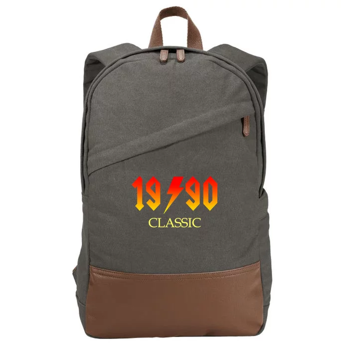 1990 Classic Rock 30th Birthday Cotton Canvas Backpack