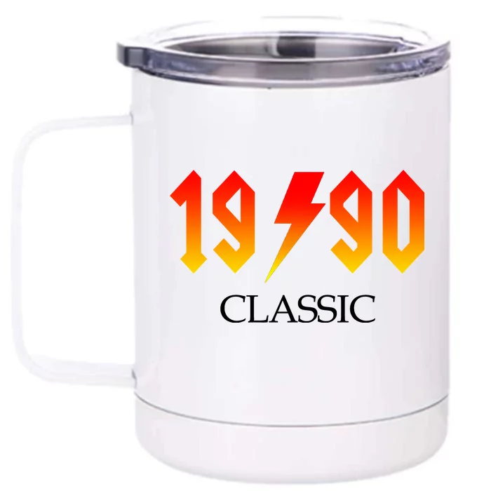 1990 Classic Rock 30th Birthday Front & Back 12oz Stainless Steel Tumbler Cup