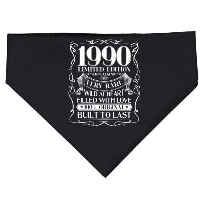 1990 Rare Limited Edition Legend 30th Birthday USA-Made Doggie Bandana