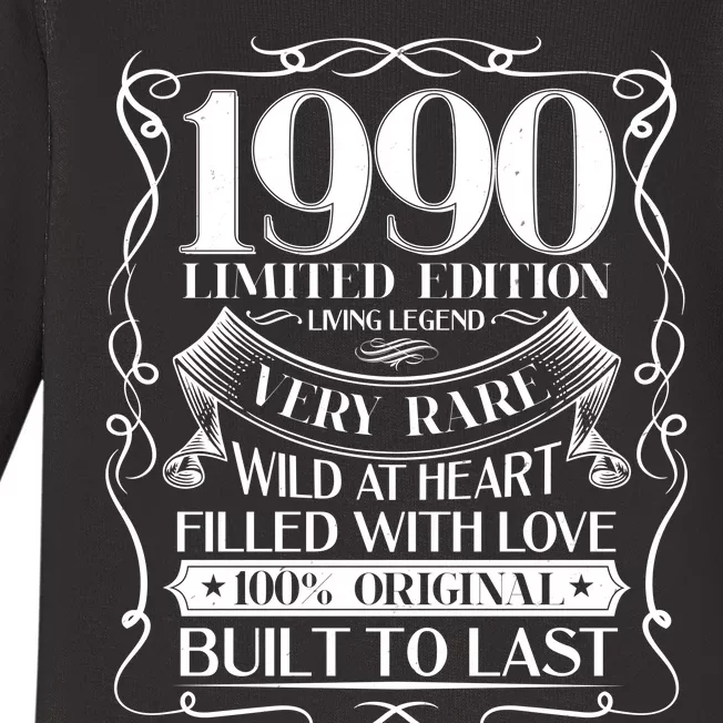 1990 Rare Limited Edition Legend 30th Birthday Baby Long Sleeve Bodysuit