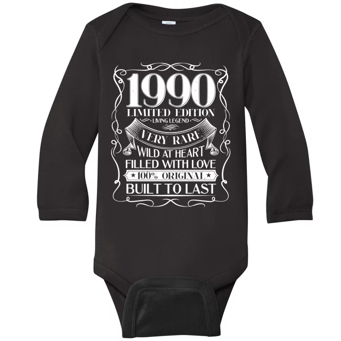 1990 Rare Limited Edition Legend 30th Birthday Baby Long Sleeve Bodysuit