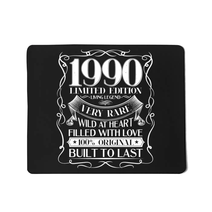 1990 Rare Limited Edition Legend 30th Birthday Mousepad