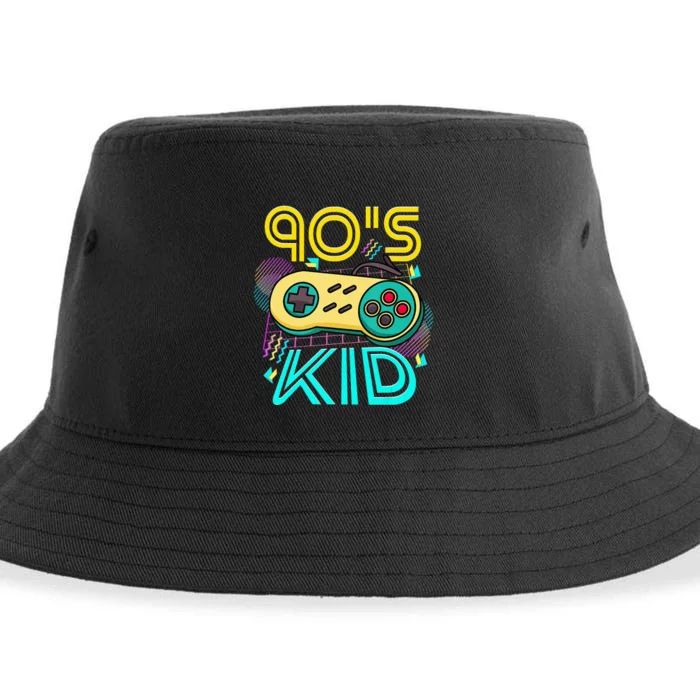 1990'S 90S I Heart The Nineties I Love The 90'S Video Games Sustainable Bucket Hat