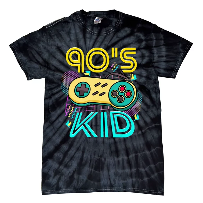 1990'S 90S I Heart The Nineties I Love The 90'S Video Games Tie-Dye T-Shirt