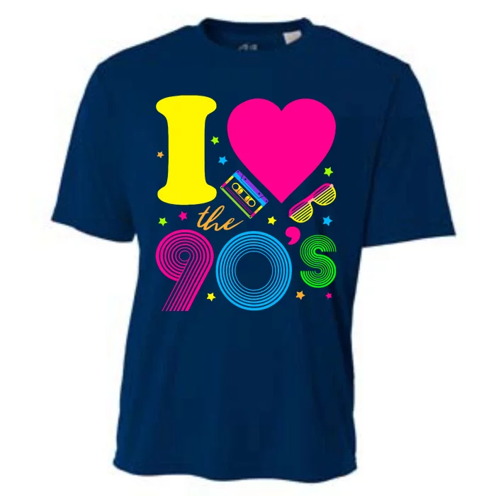 1990S 90s I Heart The Nineties Cooling Performance Crew T-Shirt