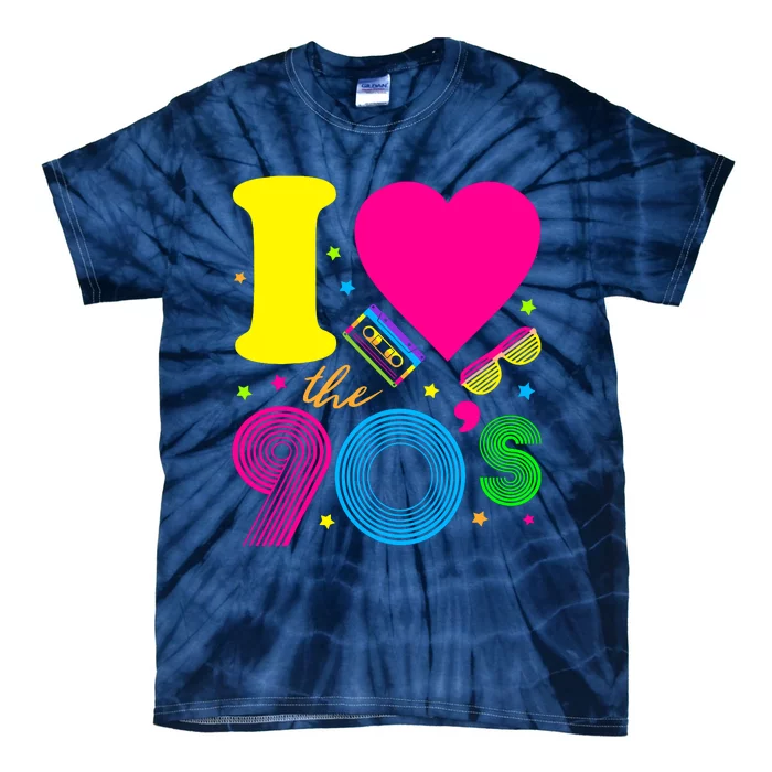 1990S 90s I Heart The Nineties Tie-Dye T-Shirt