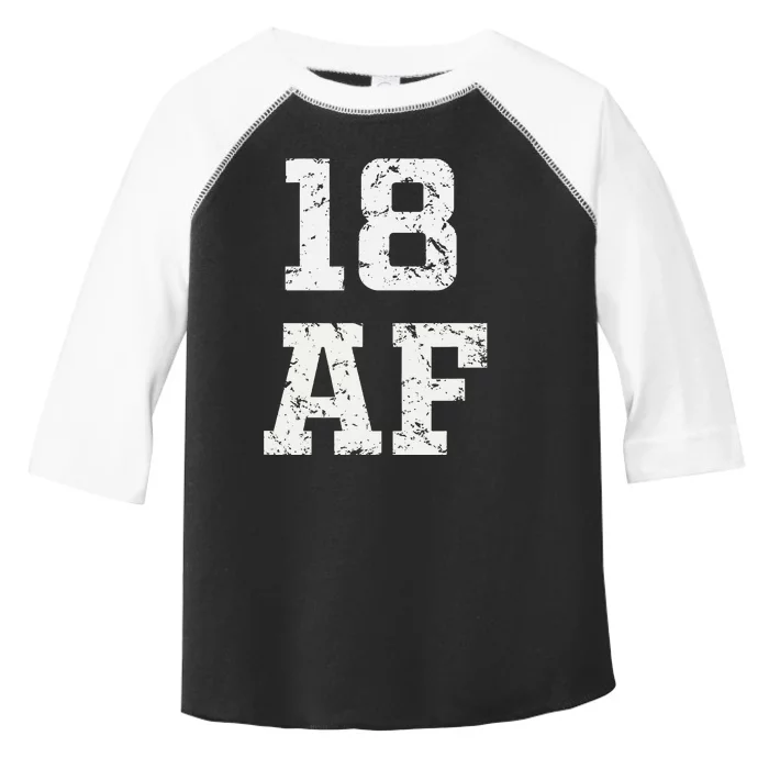 18 AF 18th Birthday 2000 Vintage Bday Gift Toddler Fine Jersey T-Shirt