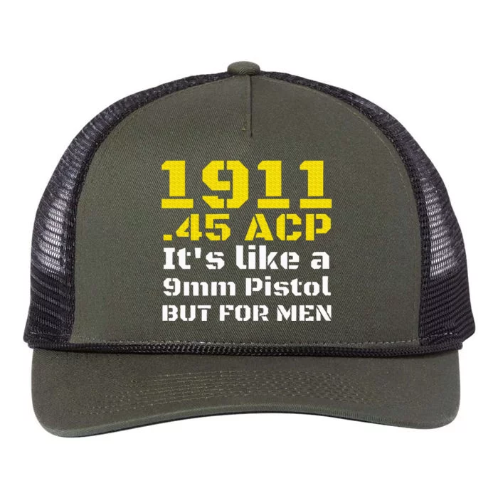 1911 Accessories 1911 .45 Acp For Sport Shooting Ipsc Retro Rope Trucker Hat Cap