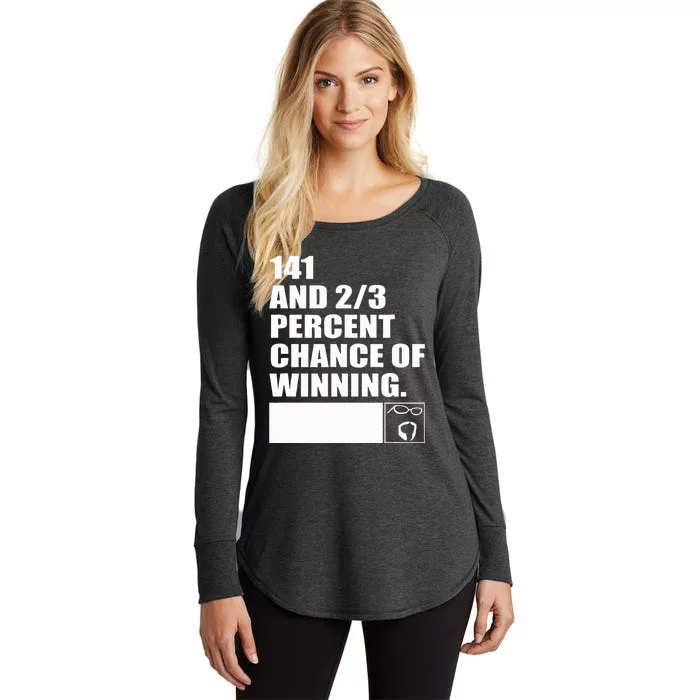 141 And 23 Percent Chance Of Winning Women's Perfect Tri Tunic Long Sleeve Shirt