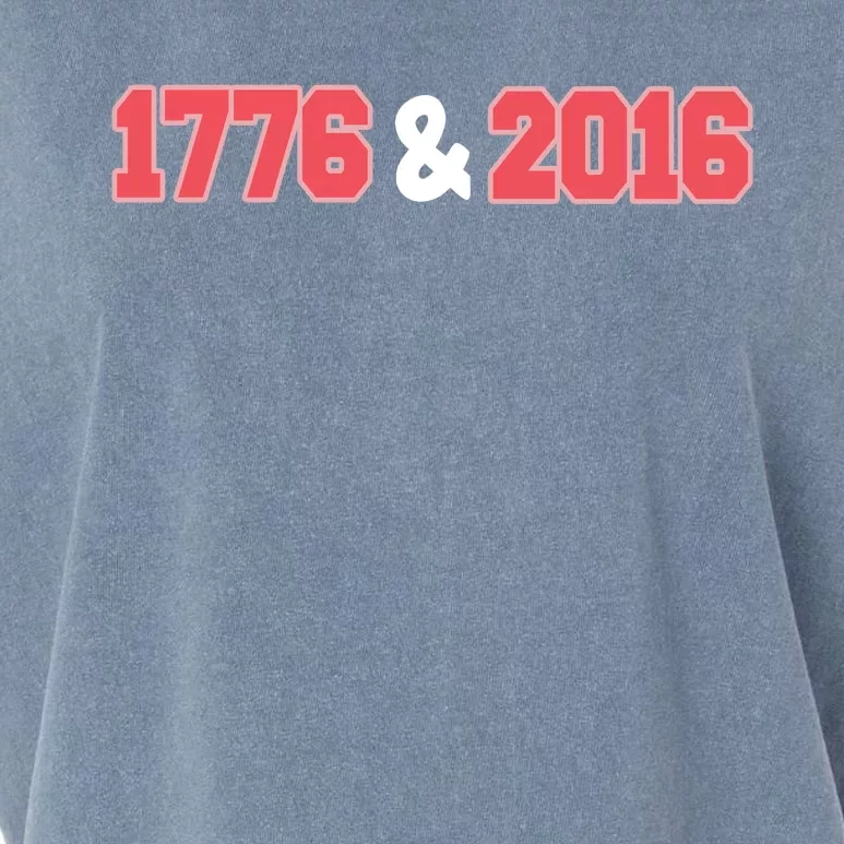 1776 And 2016 4th Of July Garment-Dyed Women's Muscle Tee