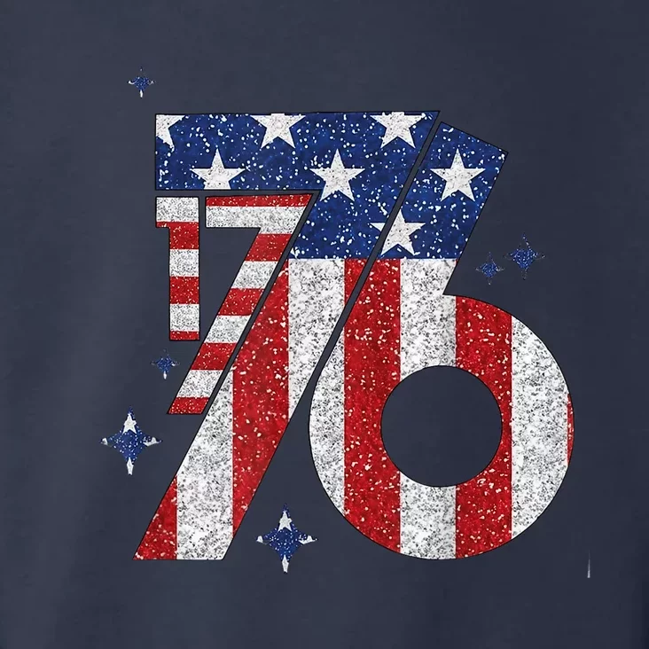 1776 America 4th Of July Usa Flag Fourth Of July Toddler Hoodie