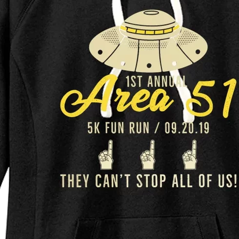 1st Area 51 5k Run Women's Fleece Hoodie