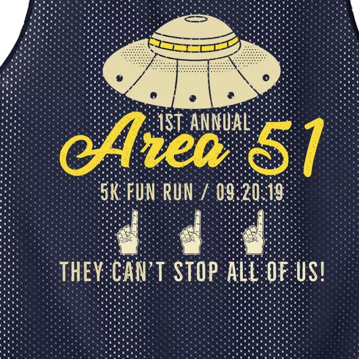 1st Area 51 5k Run Mesh Reversible Basketball Jersey Tank