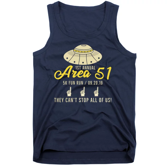 1st Area 51 5k Run Tank Top