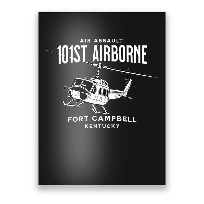 101st Airborne Air Assault Helicopter Fort Campbell Kentucky Poster