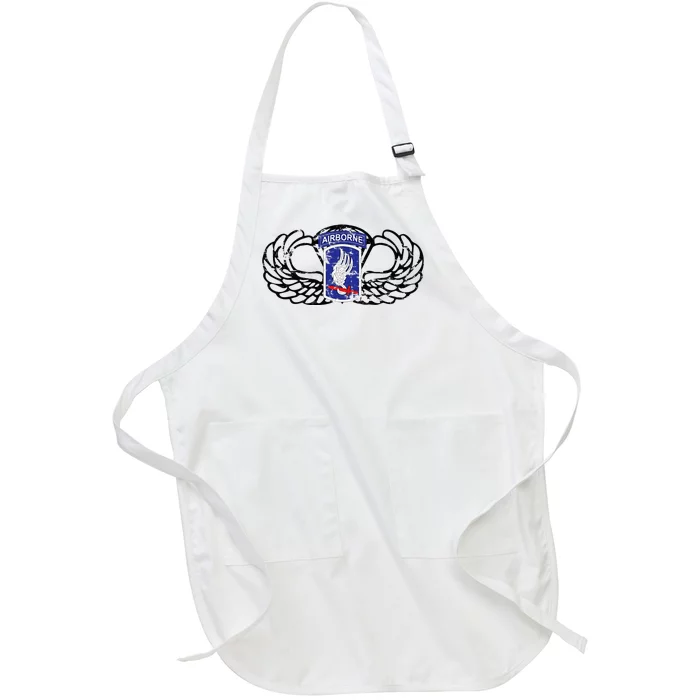 173rd Airborne Brigade Jumpwings Full-Length Apron With Pocket