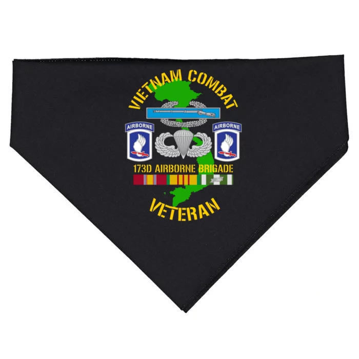 173rd Airborne Brigade Meaningful Gift Vietnam Combat Veteran USA-Made Doggie Bandana