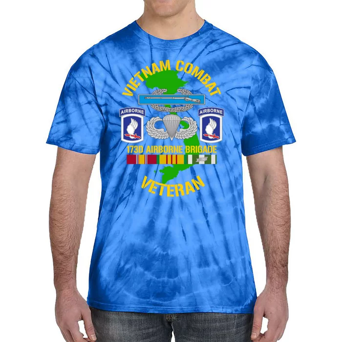 173rd Airborne Brigade Meaningful Gift Vietnam Combat Veteran Great Gift Tie-Dye T-Shirt