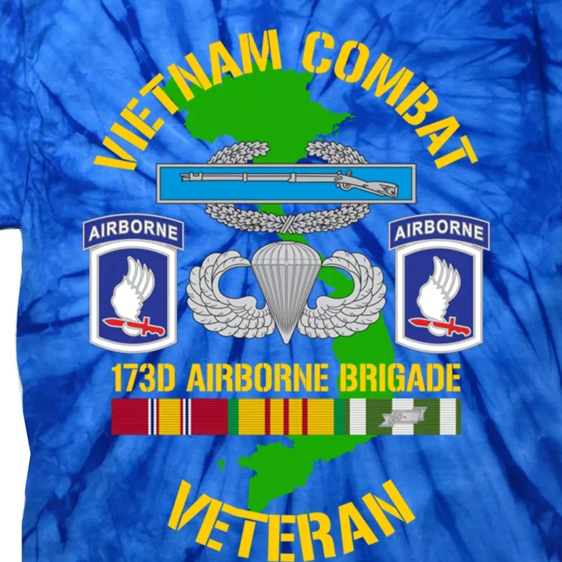 173rd Airborne Brigade Meaningful Gift Vietnam Combat Veteran Great Gift Tie-Dye T-Shirt