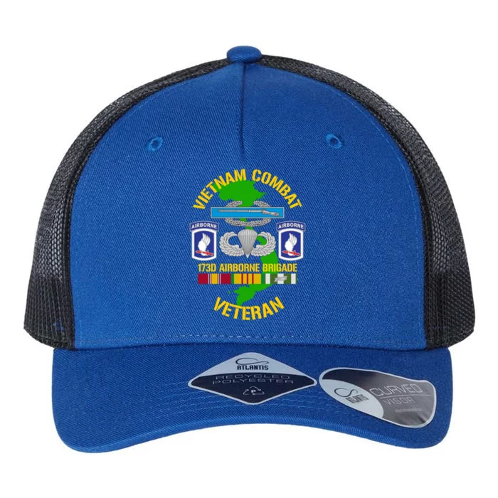 173rd Airborne Brigade Meaningful Gift Vietnam Combat Veteran Great Gift Atlantis Headwear Sustainable 5-Panel Trucker Hat