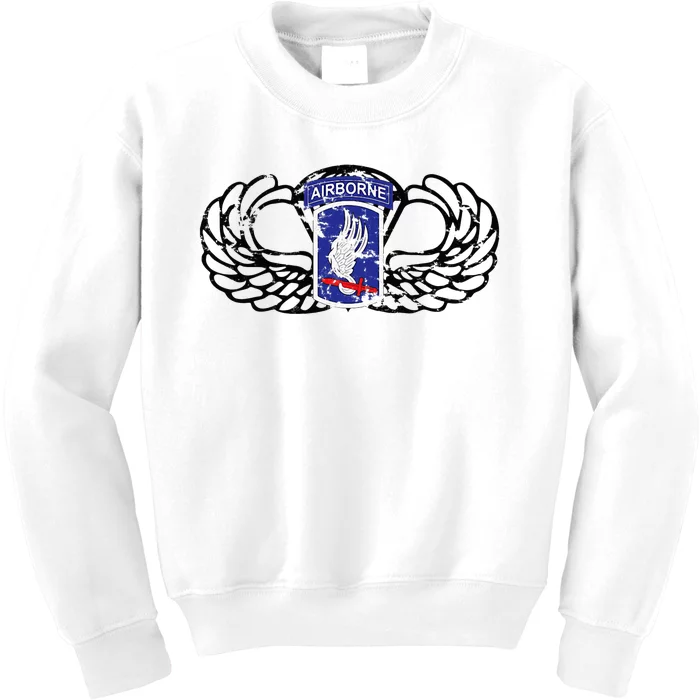 173rd Airborne Brigade Jumpwings Kids Sweatshirt