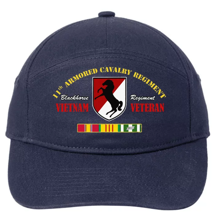 11th Armored Cavalry Regiment Vietnam Veteran Father Day 7-Panel Snapback Hat