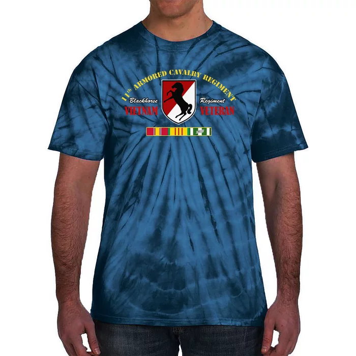 11th Armored Cavalry Regiment Vietnam Veteran Father Day Tie-Dye T-Shirt