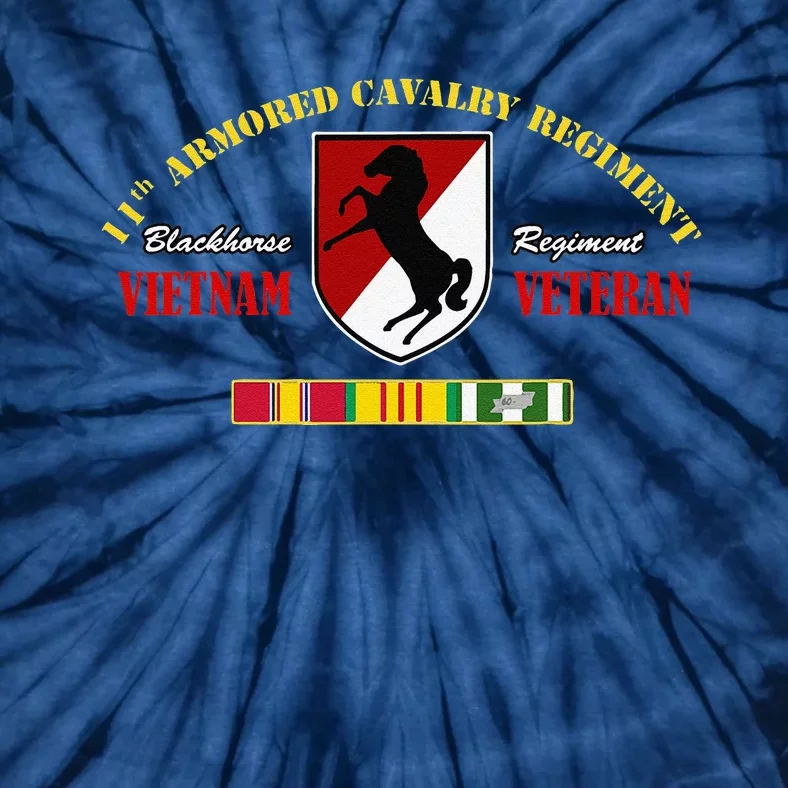 11th Armored Cavalry Regiment Vietnam Veteran Father Day Tie-Dye T-Shirt