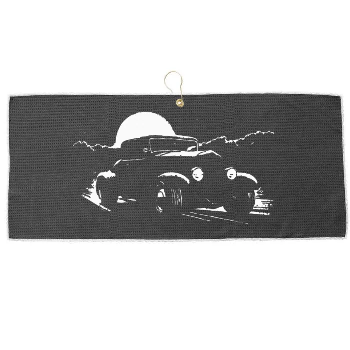 1930S American Classic Hot Rod Large Microfiber Waffle Golf Towel