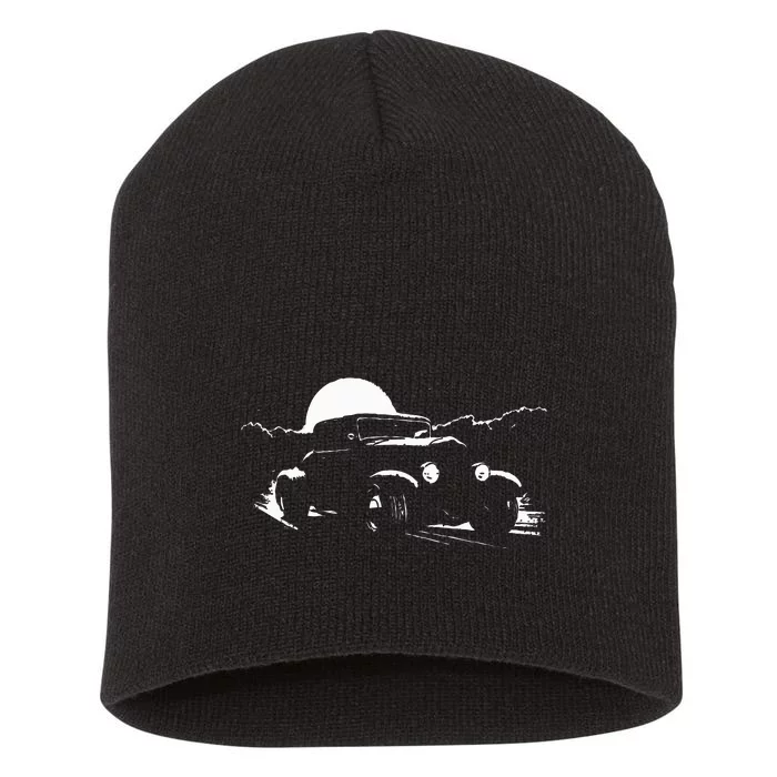 1930S American Classic Hot Rod Short Acrylic Beanie