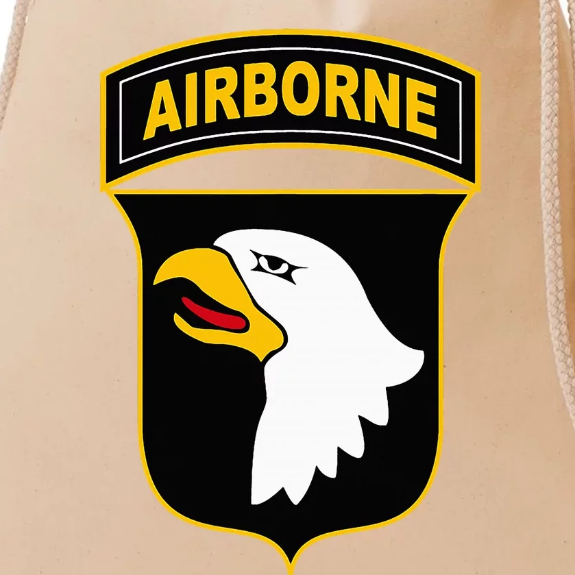 101st Airborne Division Military Veteran American Eagle Army Drawstring Bag