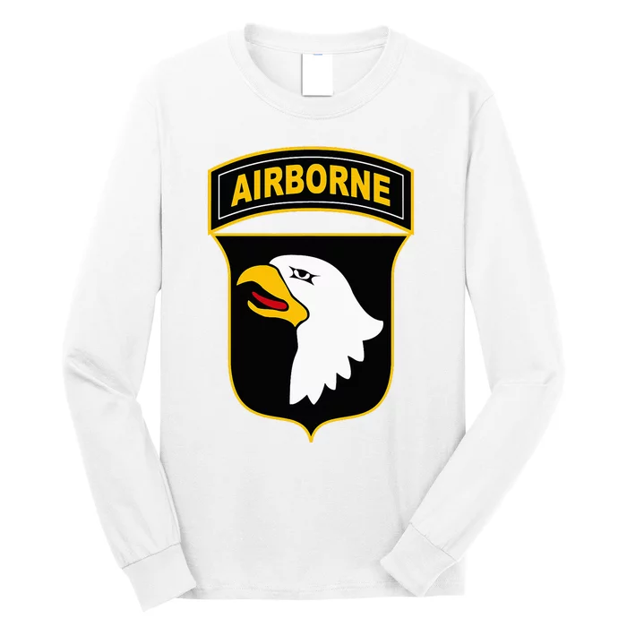 101st Airborne Division Military Veteran American Eagle Army Long Sleeve Shirt