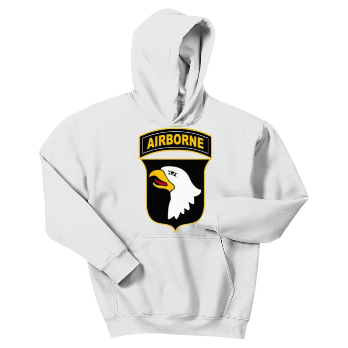 101st Airborne Division Military Veteran American Eagle Army Kids Hoodie