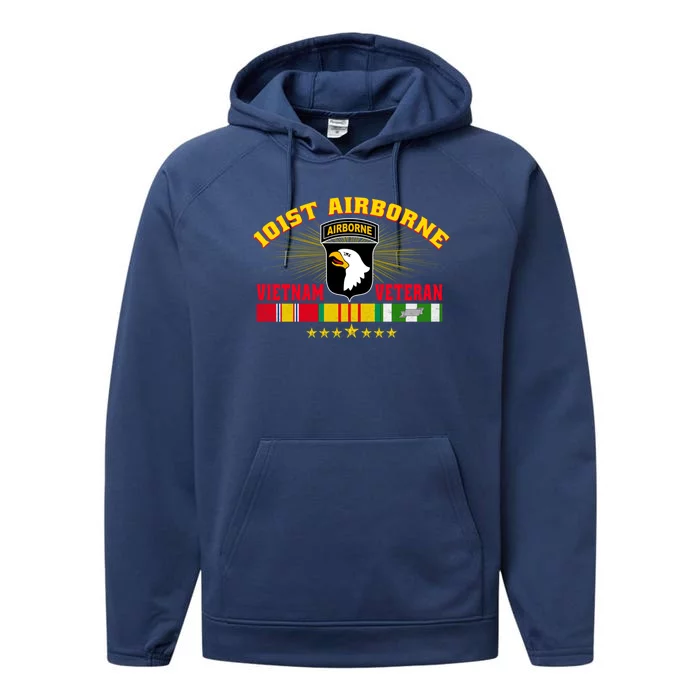 101st Airborne Division Vietnam Veteran Father Day Cute Gift Performance Fleece Hoodie