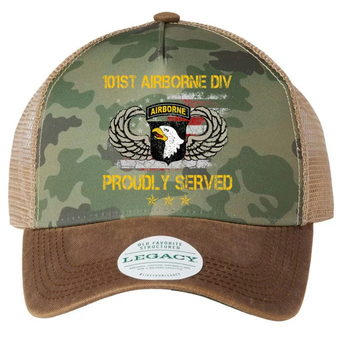 101st Airborne Divition Proudly Served Veterans Day Legacy Tie Dye Trucker Hat