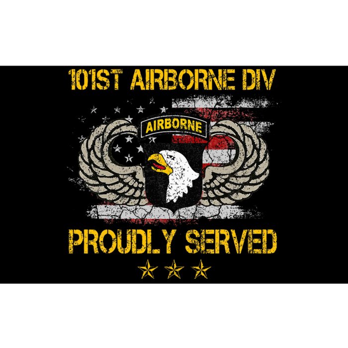 101st Airborne Divition Proudly Served Veterans Day Bumper Sticker