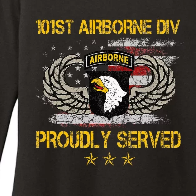 101st Airborne Divition Proudly Served Veterans Day Womens CVC Long Sleeve Shirt