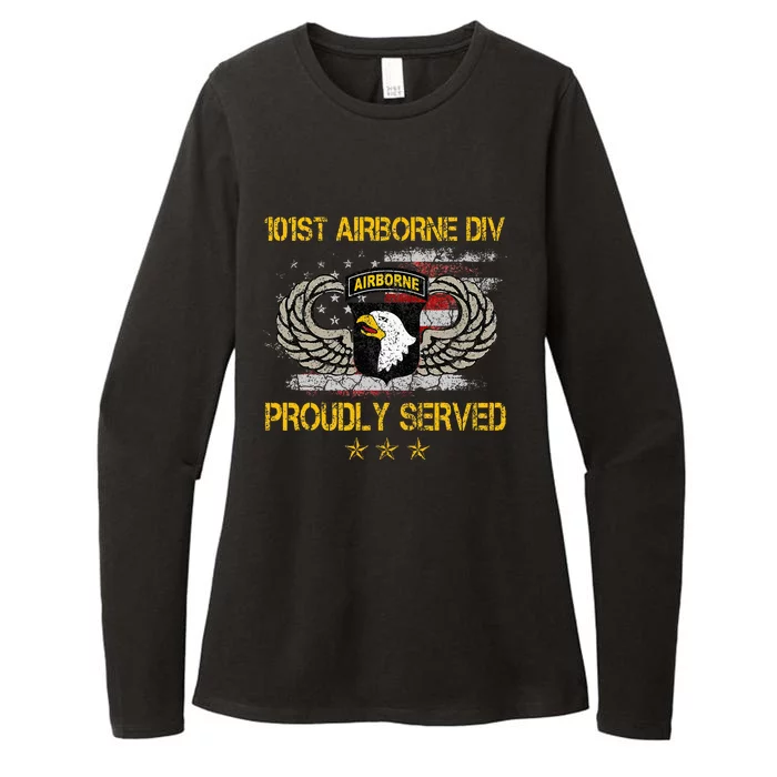 101st Airborne Divition Proudly Served Veterans Day Womens CVC Long Sleeve Shirt