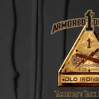 1st Armored Division Full Zip Hoodie