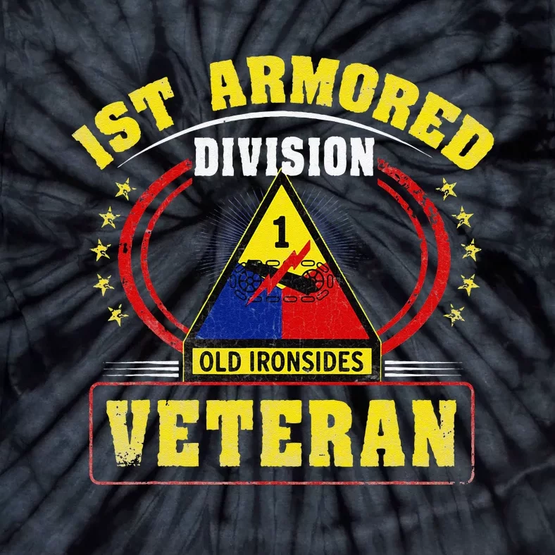 1st Armored Division Veteran Tie-Dye T-Shirt