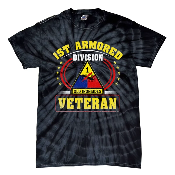 1st Armored Division Veteran Tie-Dye T-Shirt