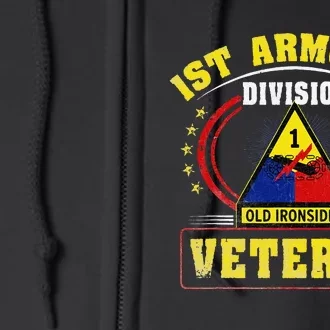 1st Armored Division Veteran Full Zip Hoodie