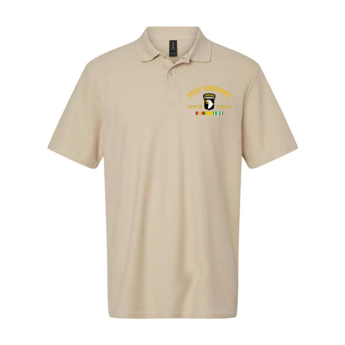 101st Airborne Division Vietnam Veteran Father Day Softstyle Adult Sport Polo