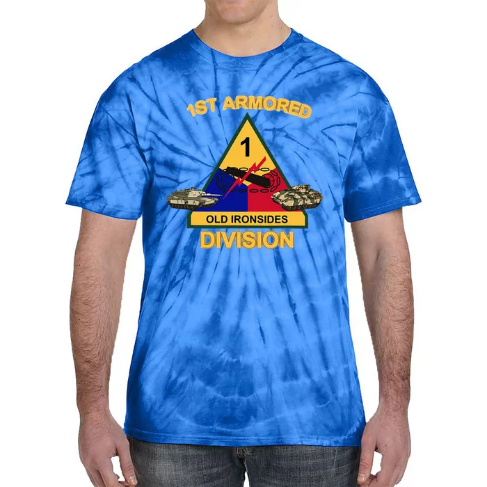 1st Armored Div Old Ironsides Tie-Dye T-Shirt