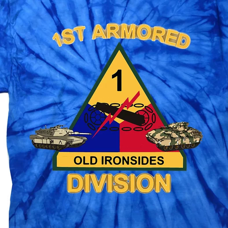 1st Armored Div Old Ironsides Tie-Dye T-Shirt